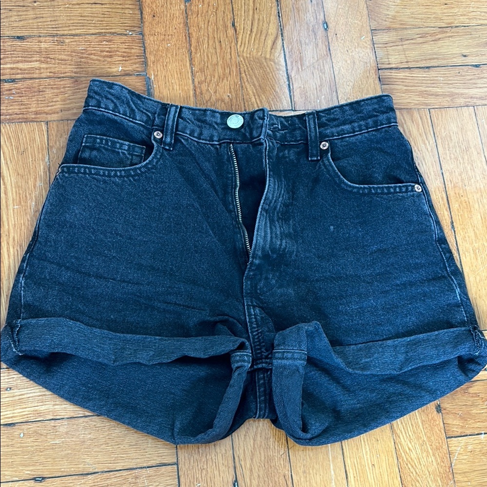 Zara Black Jean Shorts